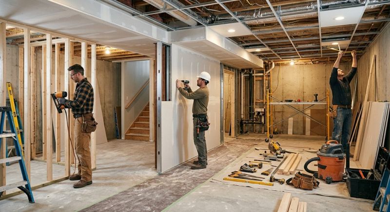 Basement Remodeling project example